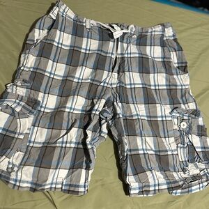 American Eagle Outfitters Cargo Shorts Blue and Gray